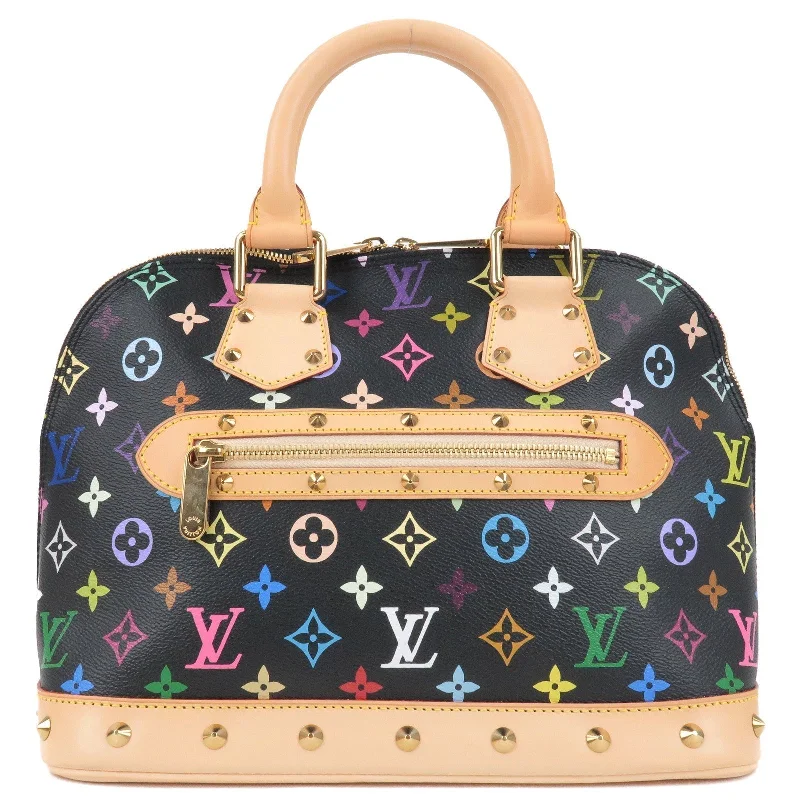 Louis Vuitton Monogram Multi Color Alma Hand Bag Noir M92646