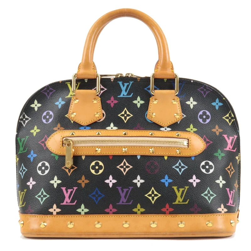 Louis Vuitton Monogram Multi Color Alma Hand Bag Noir M92646