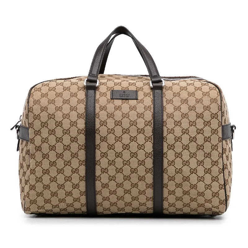 Gucci Travel Bag Brown GG Canvas