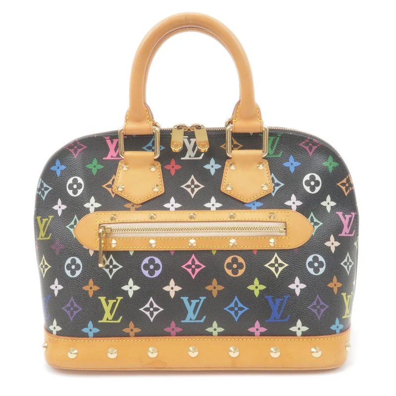 Louis Vuitton Monogram Multi Color Alma Hand Bag Noir M92646