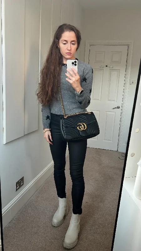 Gucci GG Black Marmont Medium Shoulder Bag (RRP £2,070)