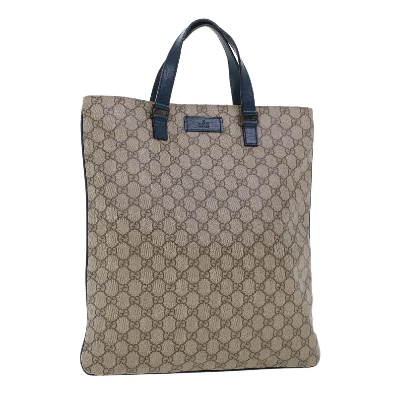 Gucci Gg Canvas Tote Bag Pvc Leather