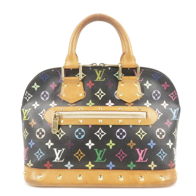 Louis Vuitton Monogram Multi Color Alma Hand Bag Noir M92646