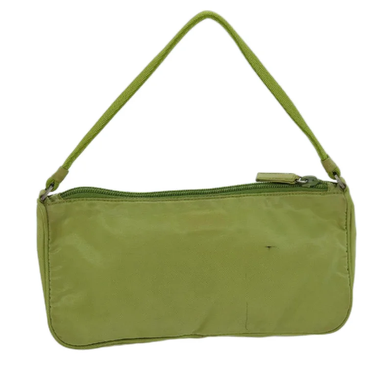 PRADA Accessory Pouch Nylon Green  70918