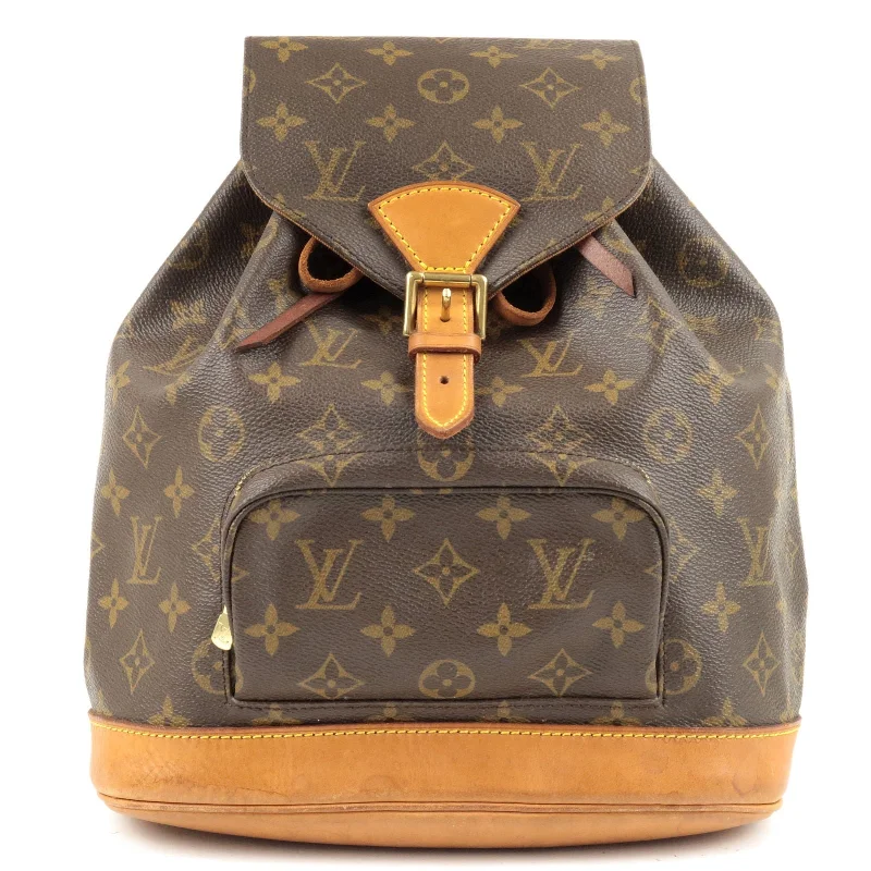 Louis Vuitton Monogram Montsouris MM Back Pack Bag M51136