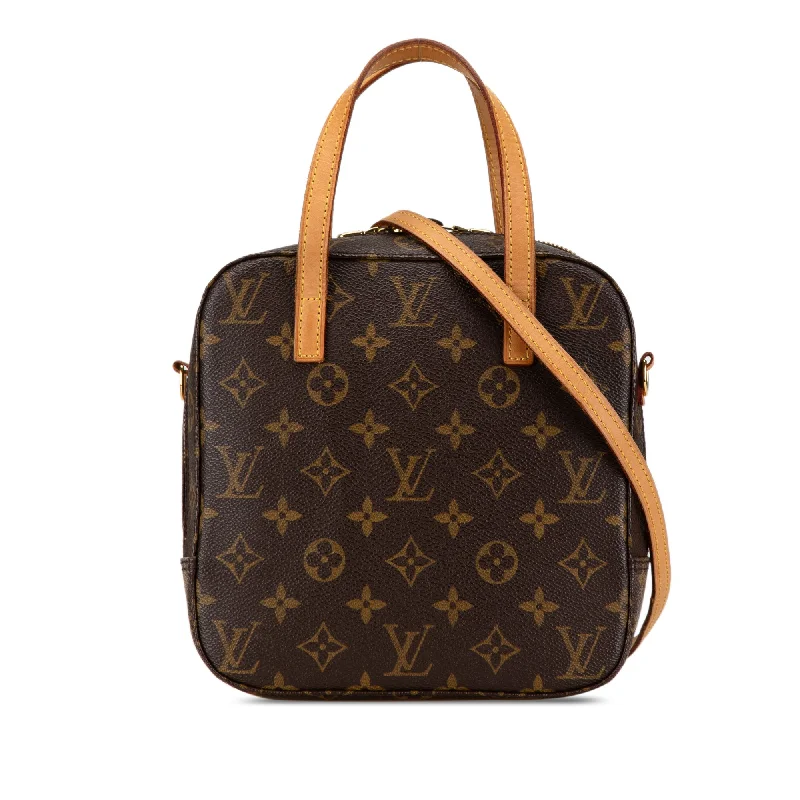 Brown Louis Vuitton Monogram Spontini Satchel