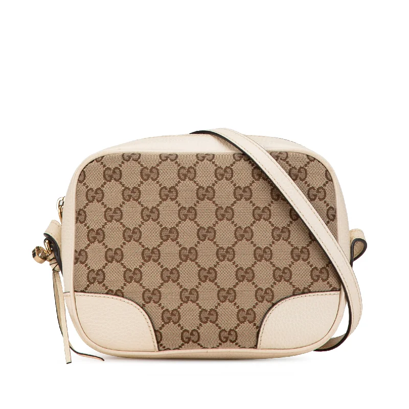 Brown Gucci GG Canvas Bree Crossbody