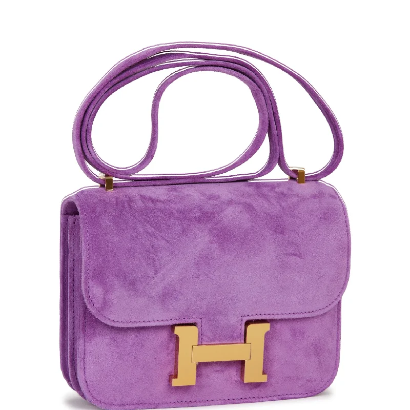 Hermes Constance 18 Violet Doblis Gold Hardware