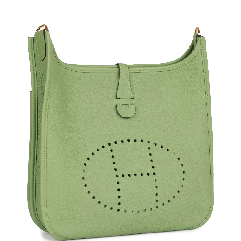 Hermes Evelyne III PM Vert Criquet Clemence Gold Hardware