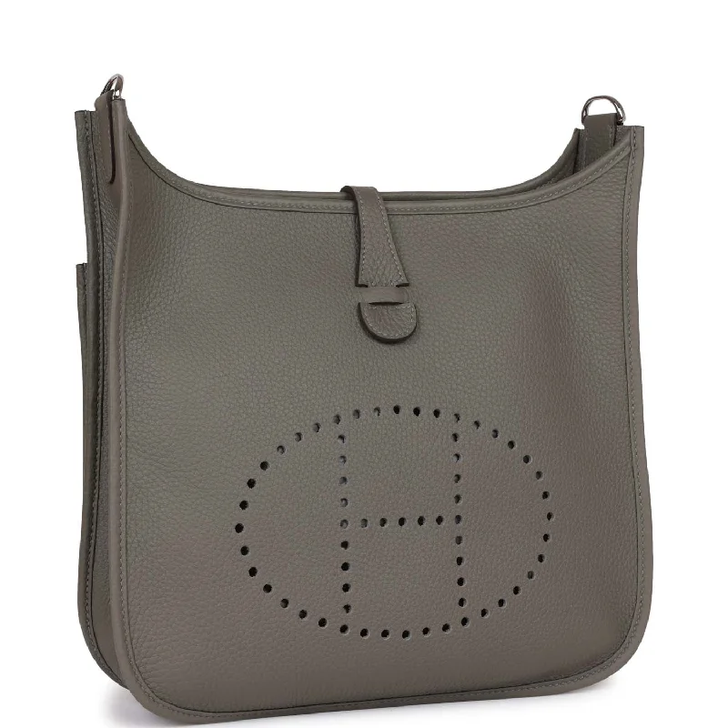 Hermes Evelyne III PM Gris Meyer Clemence Palladium Hardware