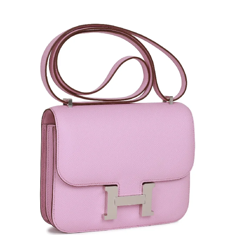 Hermes Constance 18 Mauve Sylvestre Epsom Palladium Hardware