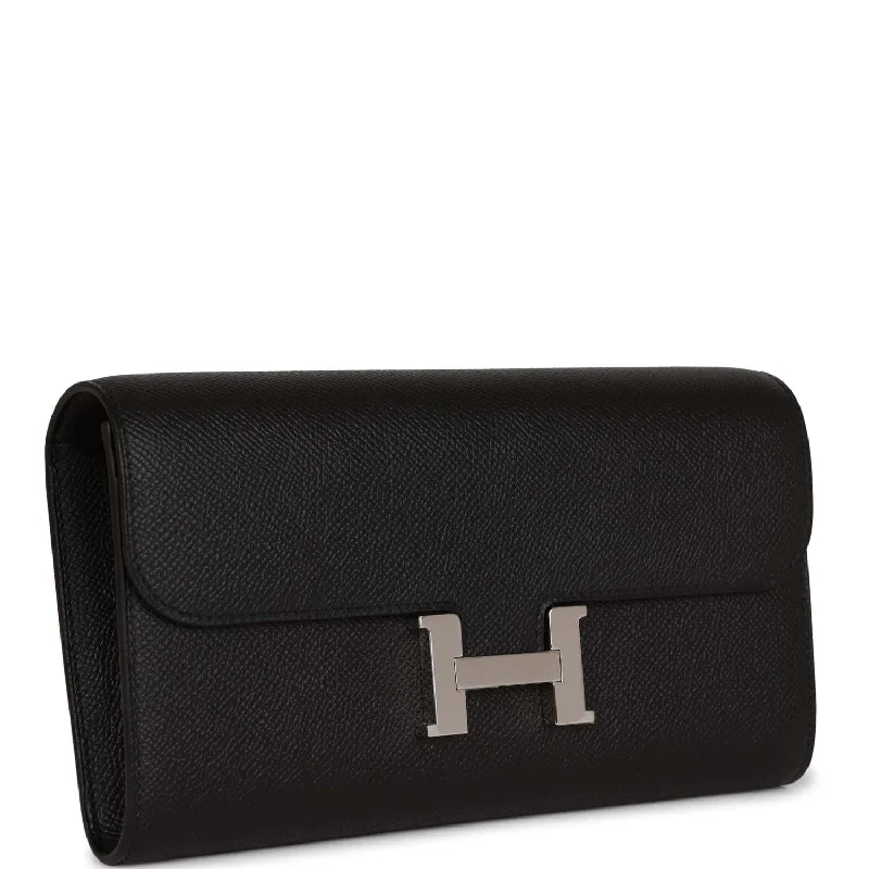 Hermes Constance Wallet To Go Black Epsom Palladium Hardware