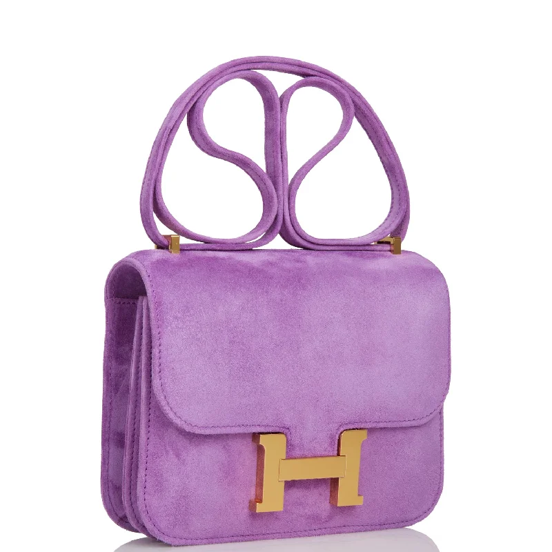 Hermes Constance 18 Violet Doblis Gold Hardware