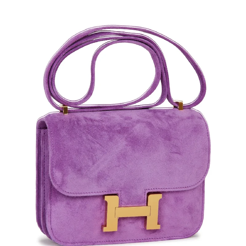 Hermes Constance 18 Violet Doblis Gold Hardware -