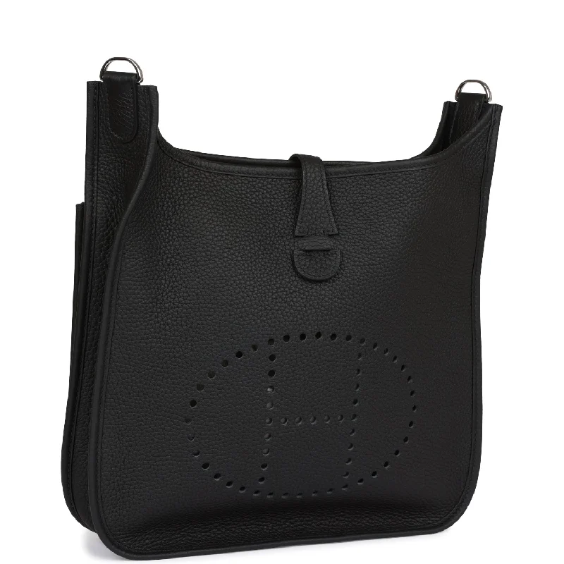 Hermes Evelyne III PM Black Clemence Palladium Hardware