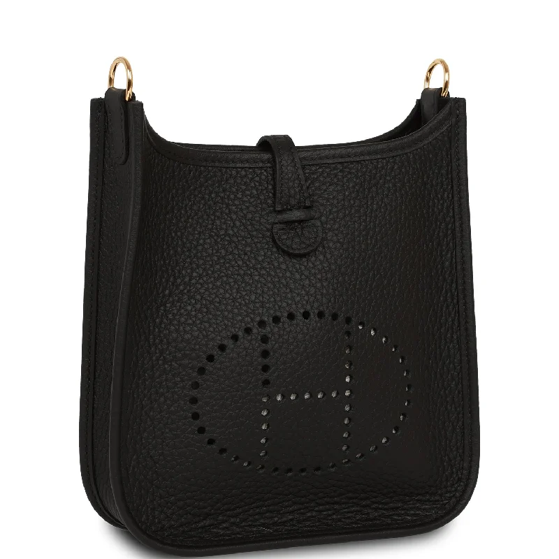 Hermes Evelyne TPM Black Clemence Gold Hardware