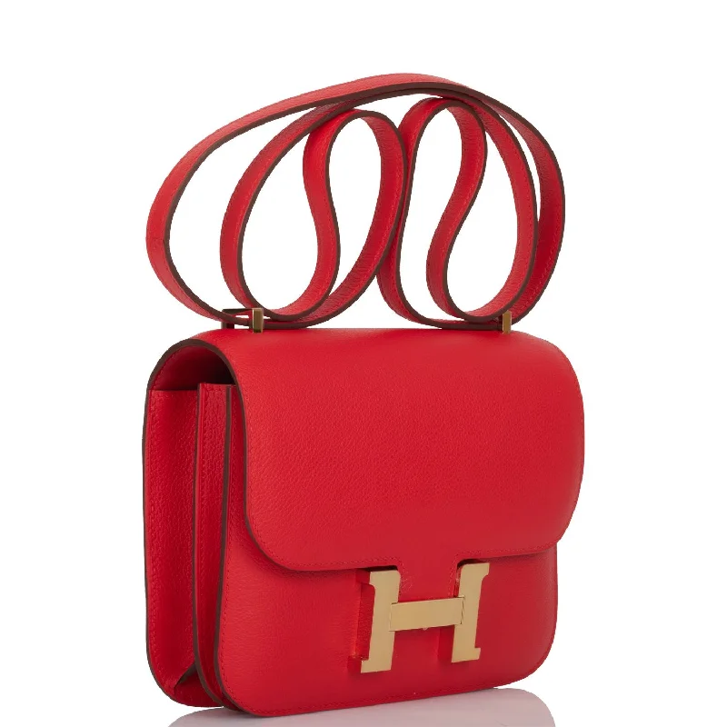 Hermes Constance 18 Rouge de Coeur Verso Evercolor Permabrass Hardware