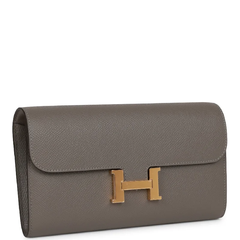 Hermes Constance Wallet To Go Gris Meyer Epsom Gold Hardware