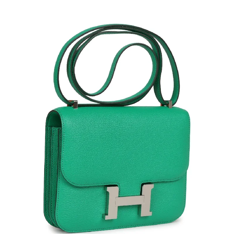 Hermes Constance 18 Menthe Chevre Mysore Palladium Hardware