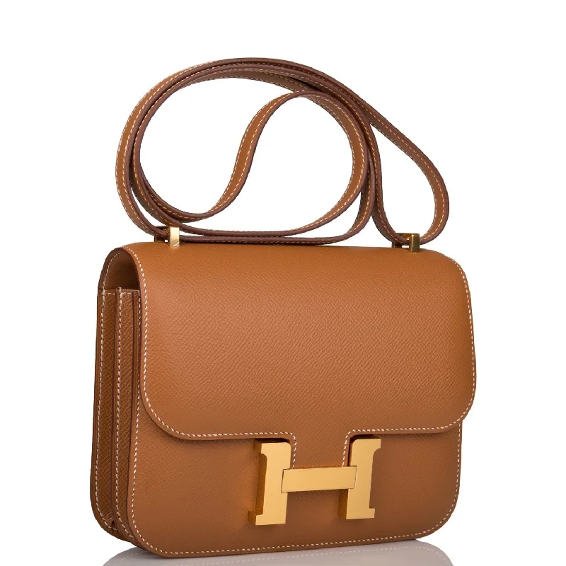 Hermes Constance 18 Gold Epsom Gold Hardware