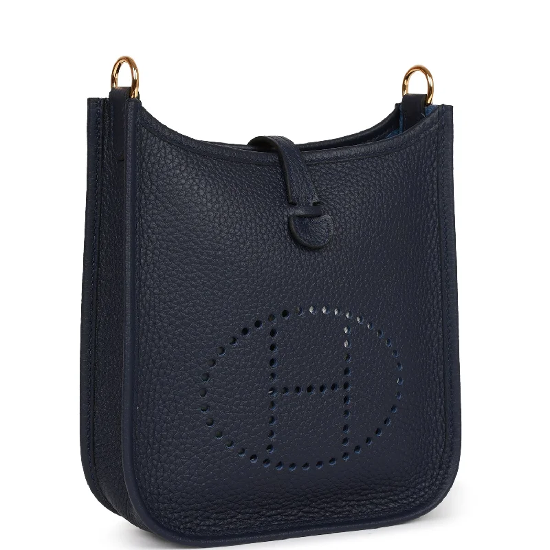 Hermes Evelyne TPM Bleu Nuit Clemence Gold Hardware