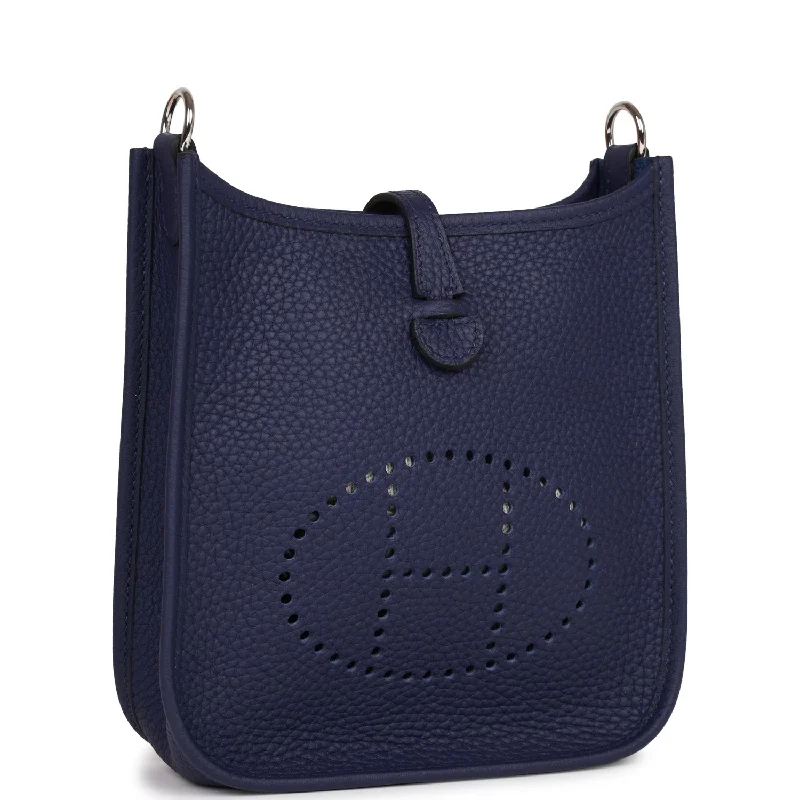 Hermes Evelyne TPM Bleu Encre Clemence Palladium Hardware