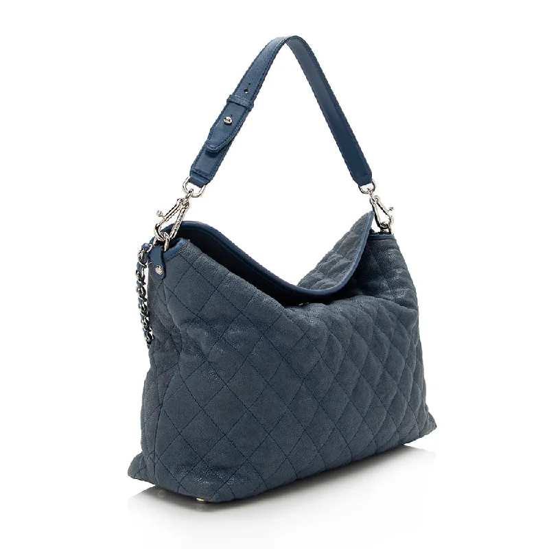 Chanel Caviar Leather French Riviera Hobo (16095)