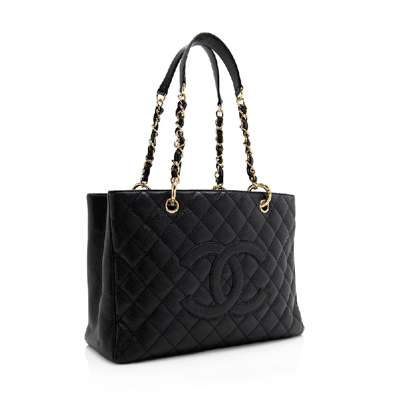 Chanel Caviar Leather Grand Shopping Tote (21293)