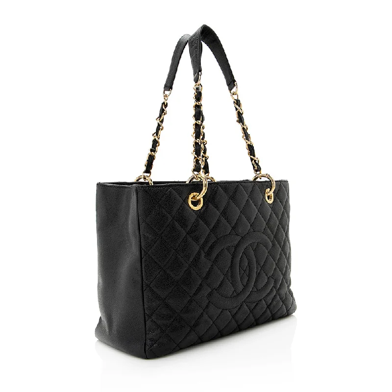 Chanel Caviar Leather Grand Shopping Tote (21624)