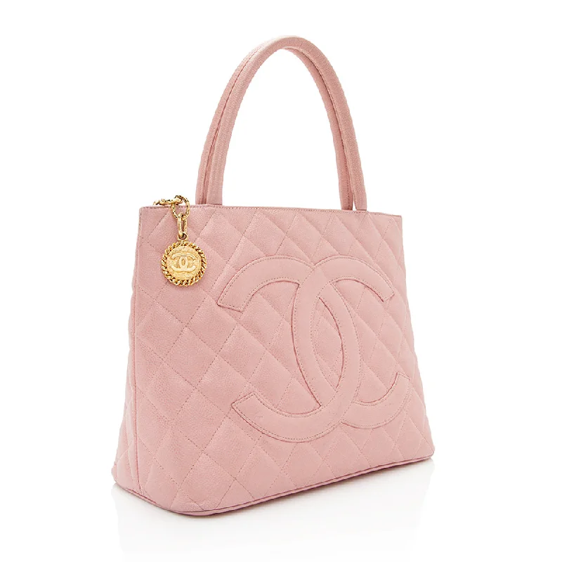 Chanel Caviar Leather Medallion Tote (20972)