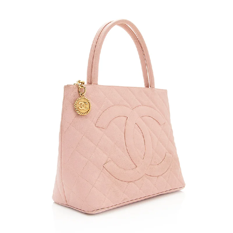 Chanel Caviar Leather Medallion Tote (20995)